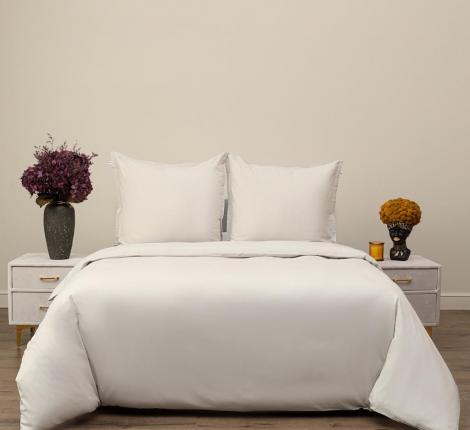 Постельное белье "Siberia" Сэнди (светло-серая) Ранфорс, Евро (70х70)