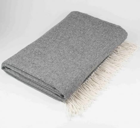 Плед шерстяной "БЕРИНГ" 170х200, серый 