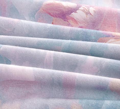 Постельное бельё "KARTEKS" жаккардовый сатин АКВАРЕЛЬ CVP 01, Евро