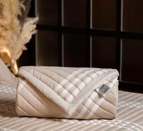 Одеяло-покрывало "OXYGEN" всесезонное, 140х205 (бежевый)