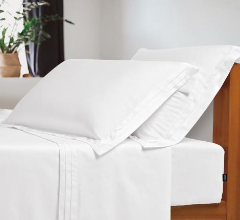 Постельное бельё Sharmes Solid "Soho" Семейный, Белый