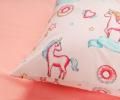Постельное белье "Siberia" Единорог (розовый) Ранфорс, 1,5 спальный