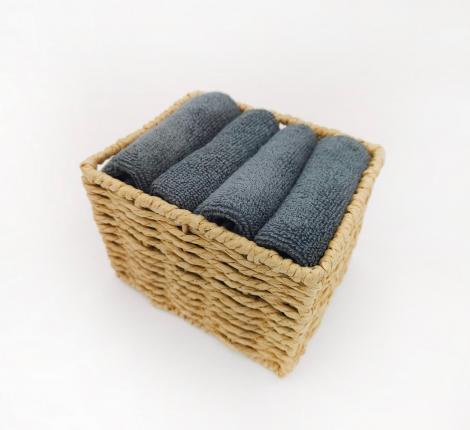 Набор махровых салфеток "Sofi de Marko" Джоди 30х30(4шт), темно-серый