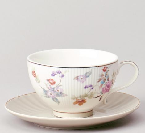 Чайный набор "ВРЕМЕНА ГОДА" 42-575 на 6 персон, 12 предметов (250 мл), серый