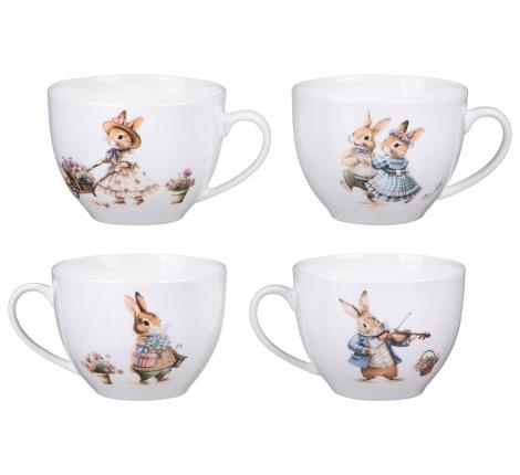 Чайный набор "RABBITS FAMILY" на 4 персоны, 8 предметов (250 мл)