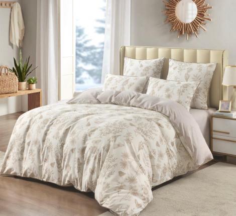 Постельное белье "Sofi de Marko" Вальтери (бежевый) Сатин, 1,5 спальный