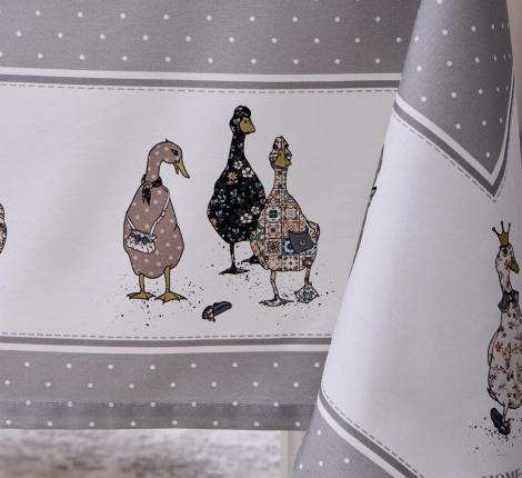 Скатерть с пропиткой "FAMILY FARM" 160х220 см, серый