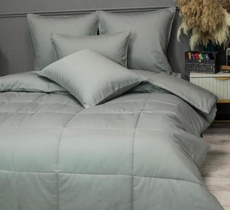 Постельное белье с одеялом "Kazanov.A." Шеффилд (пепел) Сатин, Евро