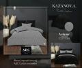 Постельное белье с одеялом "Kazanov.A." Виши (черный опиум) Велюр/Egypt Cotton, Евро