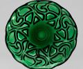Блюдо сервировочное "ELEGIA" EMERALD, диаметр 32 см