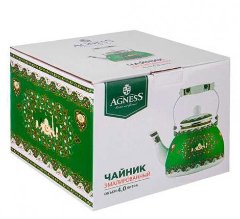 Чайник эмалированный "СУРА", 4,0 л