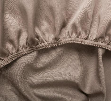 Простыня на резинке "BROWNIE ALLURE GRASS" Мако-Сатин, 140х200x40