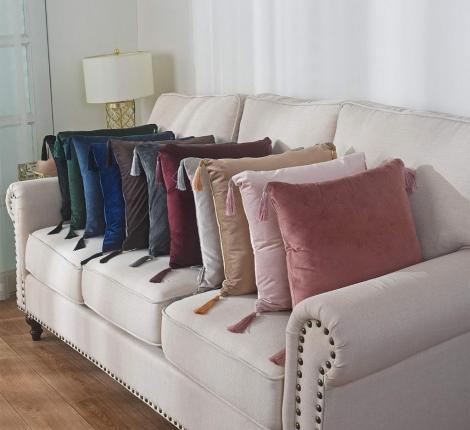 Наволочка декоративная "Sofi de Marko" Кэтрин (беж) Велюр, 45х45 