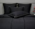 Постельное белье с одеялом "Kazanov.A." Шеффилд (черный опиум) Сатин, Евро