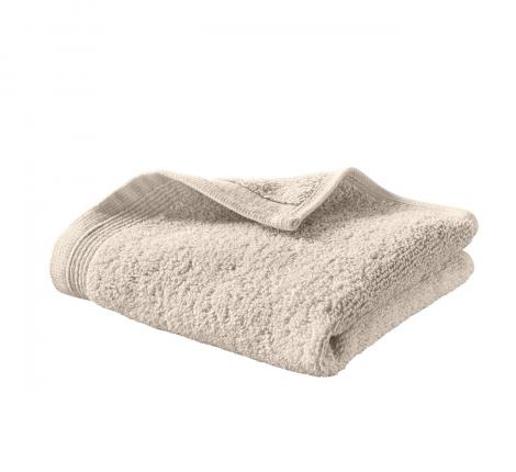 Полотенце махровое "Blanc des Vosges" UNI SABLE (бежевый-серый), 30х30-2шт.