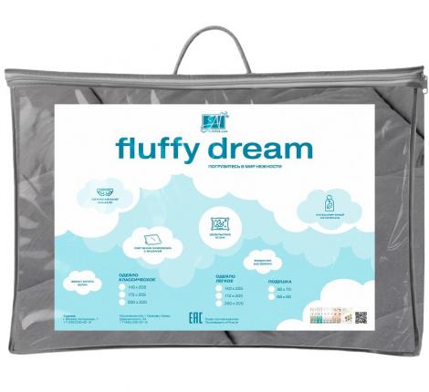 Одеяло легкое "FLUFFY DREAM" 140х205, Грейс-Графит