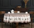 Скатерть овальная с пропиткой "FAMILY FARM" 140х180 см, капучино