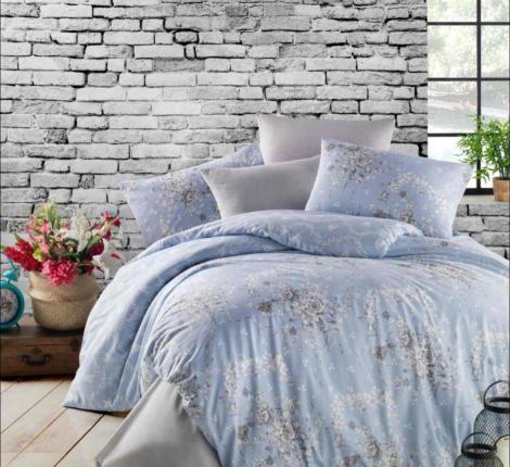 Постельное бельё EFOR RANFORCE "ICONA MAVI", Евро (ПВХ)