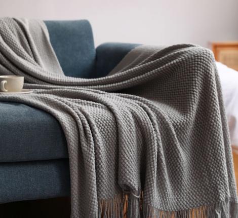 Плед вязаный PA-10, 130х220