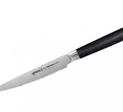 Нож кухонный &quot;Samura Mo-V&quot; для томатов 120 мм, G-10 (с тату)