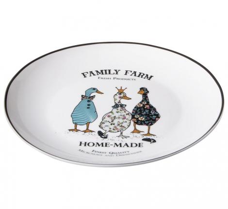 Набор закусочных тарелок 2 шт. "FAMILY FARM", диаметр 20,5 см.