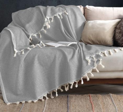 Покрывало "MILANIYA" серый (GREY), 220х240