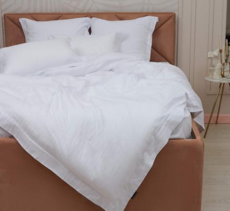 Постельное белье "Sofi de Marko" Моне (белый) Страйп Сатин, Евро