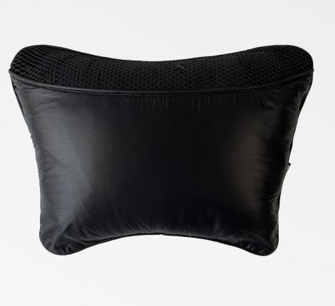 Дорожный плед-пончо пуховый "Travel Cape Plaid Grass" BLACK, 130х170