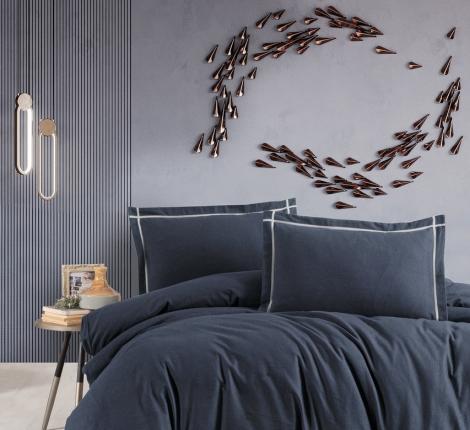 Постельное бельё "DO&CO" SOPRANO (синий), Евро