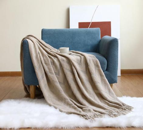 Плед вязаный PA-2, 130х200