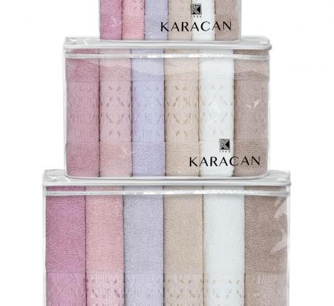 Набор махровых полотенец KARACAN "Dalia", 70х135-6 шт.