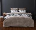 Постельное белье "Kazanov.A." Колибри Каллиопа (бежевый жемчуг) Велюр/Egypt Cotton, 1,5 спальный