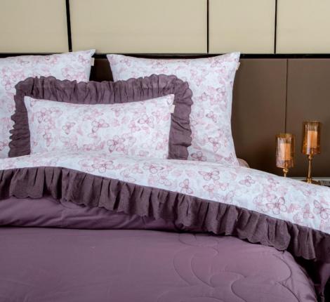 Постельное бельё с одеялом "Kazanov.A." Монарх (жемчуг орхидея) Сатин, Евро