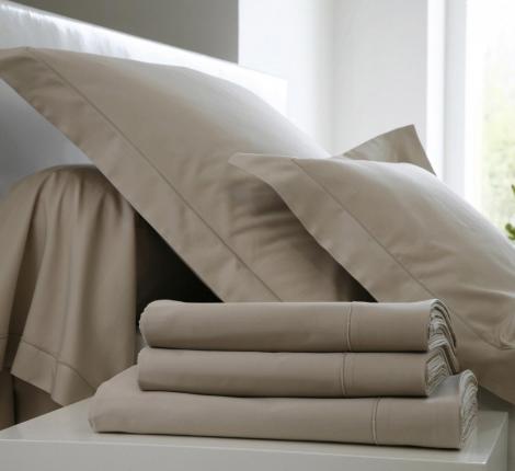 Постельное бельё "Blanc des Vosges" PLAIN CHANVRE Сатин ДеЛюкс, Евро