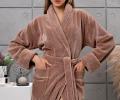 Халат женский трига шалька "AMBIELLA A-1295" какао, 3XL