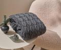 Плед c 3D эффектом Luxberry "BUBBLES" 120х170, графитовый
