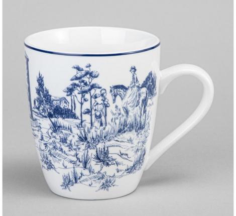 Набор кружек на деревянной подставке 4 шт. "NOVEL", 380 мл