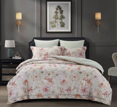 Постельное белье "Asabella" 2288-6 Фланель, Евро