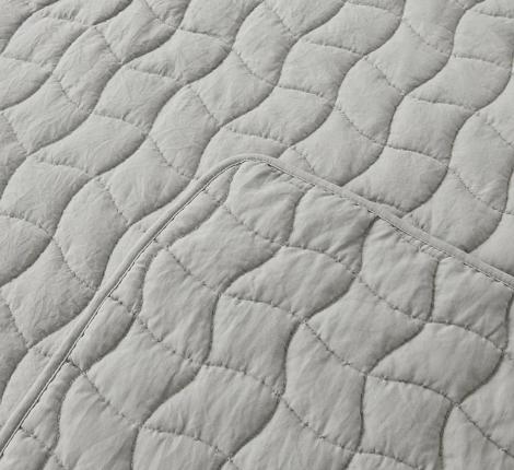 Покрывало "Sofi de Marko" Минелла (серый) Жатый сатин, 160х220