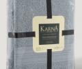 Комплект махровых полотенец &quot;KARNA&quot; SOLID 50х90/1 70x140/1, Серый