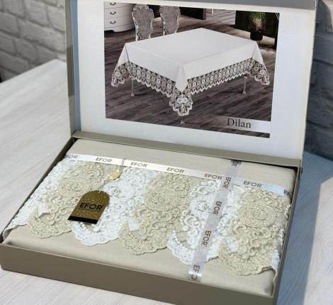 Скатерть EFOR "DILAN GARDENYA" 160х300, капучино