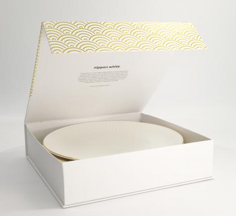 Набор тарелок 4 шт. "Nippon White Gold", диаметр 30,5 см