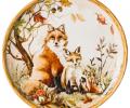 Тарелка закусочная "FOREST TALE" АКВАРЕЛЬ ПРИРОДЫ 585-131, диаметр 21,5 см