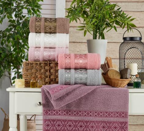 Набор махровых полотенец &quot;PHILIPPUS&quot; 70х140 (1/6 шт.) SLOW COTTON (A061) MARS