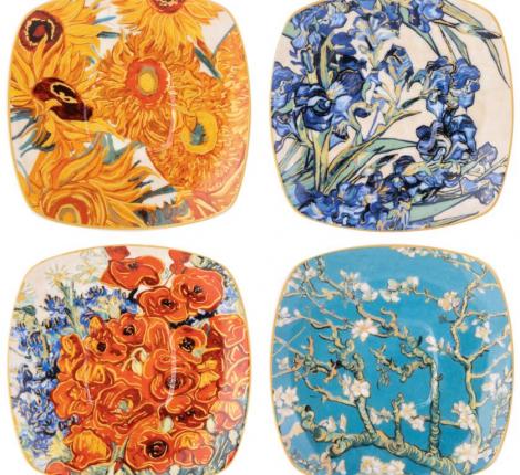 Чайный набор "ART COLLECTION" (В. ВАН ГОГ) на 4 персоны, 8 предметов (250 мл)