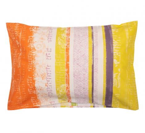 Наволочка "Blanc des Vosges" GRAFFITI перкаль, 50x70