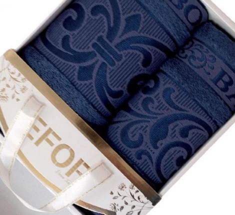 Набор бамбуковых полотенец EFOR BAMBOO "TAC" (50*90,70*140), синий