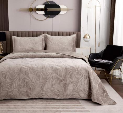 Покрывало "Sofi de Marko" Ноэль (бежевый) Велюр, 240х260