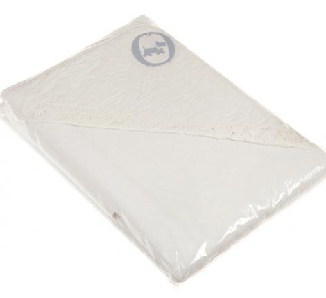 Полотенце с капюшоном BOVI "CAROL" 100х100, белый