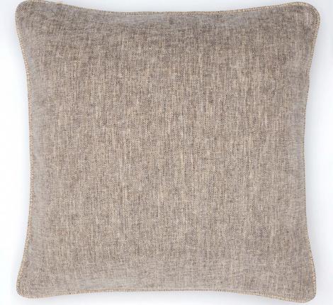 Подушка декоративная "SPLENDID" 45х45, бежево-серый (кант в елочку)
